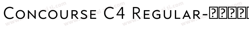 Concourse C4 Regular字体转换